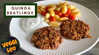 QuinoaGemüseBratlinge  veganes Rezept [upl. by Eidlog]