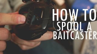 How To Spool A Baitcaster Alone QUICK AND EASY [upl. by Yahsed]