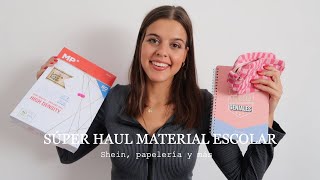 haul material escolar  vuelta al cole haul de shein papelería [upl. by Oriana]