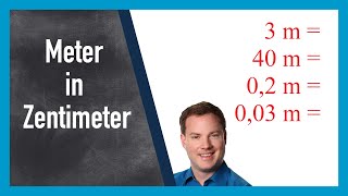 Meter in Zentimeter umrechnen m in cm [upl. by Bowler]