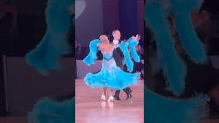 Viennese waltz dancecompetitiondancesportballroomdancesportviennesewaltzslowdancedancevideo [upl. by Adyela]