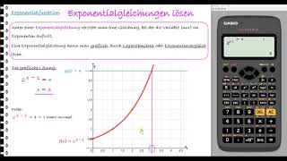 Lernvideo Exponentialgleichungen lösen [upl. by Gnep148]