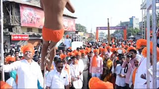 Shivjayanti utsav At Abasaheb Kakade Secondry and Higher secondary school Shevgaon [upl. by Alludba443]