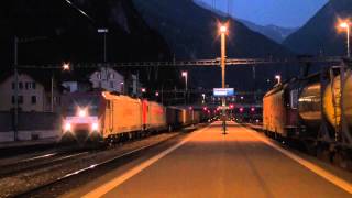 24 Stunden Bahnverkehr Gotthard am 1516710 [upl. by Boudreaux]