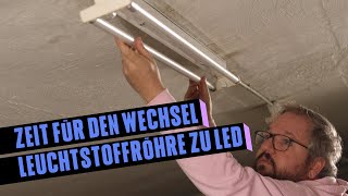 Leuchtstoffröhren mit LED ersetzen und Strom sparen  Anleitung und Tipps zum ZVEI Whitepaper [upl. by Ibor]