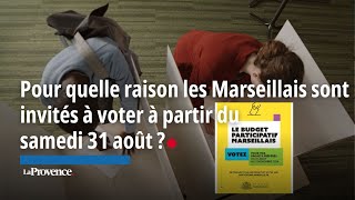 Pour quelle raison les Marseillais sont invités à voter à partir samedi 31 août [upl. by Baskett]