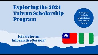 Exploring the 20242025 Taiwan Scholarship Program [upl. by Amari706]