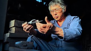 Master BLACKSMITH Forges Japanese Knife from Scratch [upl. by Bloom578]