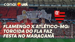 FLAMENGO X ATLÉTICOMG TORCIDA DO FLA FAZ FESTA NO MARACANÃ ANTES DA FINAL DA COPA DO BRASIL [upl. by Araccot885]