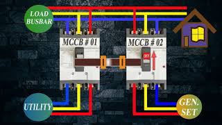 Mechanical Interlocking Between 2 MCCBs Easy and Cheap Method [upl. by Waylin]