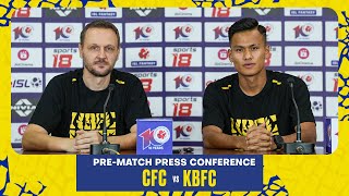 CFC vs KBFC  ISL 10  PreMatch Press Conference  Kerala Blasters [upl. by Ynttirb451]