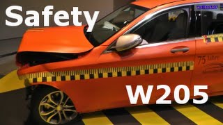 75 Jahre  75 years MercedesBenz Sicherheit  Safety Crash test CClass  Crashtest CKlasse W205 [upl. by Ydnab]