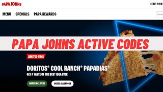 Papa Johns Promo Code 2023  Papa Johns 10 Promo Code  Papa Johns Papa Bowls [upl. by Anilecram]