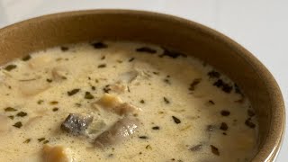 Cream mushroom soup  شوربة مشروم بالكريمة [upl. by Winny]