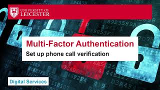 Set up MFA using phone call verification [upl. by Pember]