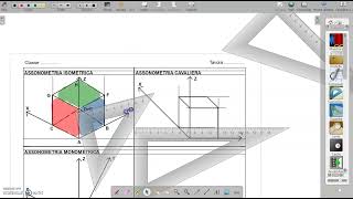 Assonometria cavaliera del cubo [upl. by Kassandra]
