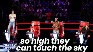 10 BEST HIGH NOTES ON THE VOICE EVER  BEST AUDITIONS [upl. by Hanselka]