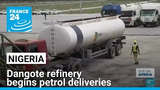 Nigerias Dangote refinery begins petrol deliveries • FRANCE 24 English [upl. by Pontias216]