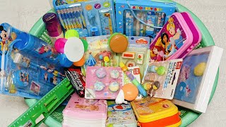 Box full of stationery stationery collection pencil box collection eraser set [upl. by Bradeord]