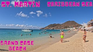 ST MARTINGRAND CASE BEACHCARIBBEAN SEA 4K WALKIN TOUR APRIL 2023 AMAZING BEACH [upl. by Ayak]