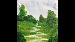 Landscape painting made easy with acrylic Landschaft malen mit acryl leicht gemacht [upl. by Nadruoj]