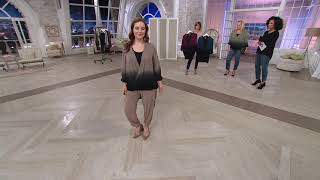 Lisa Rinna Collection Dip Dye Crossover Top with Tank Top on QVC [upl. by Gilles2]