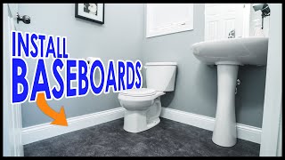 Simple and Basic Baseboards and Trim Molding Installation [upl. by Gnoud51]