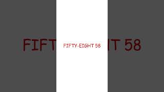 ☝FIFTY SIX FIFTY SEVEN FIFTY EIGHT CLASS FOR KIDS EDUCATION SHORTS [upl. by Nelak]