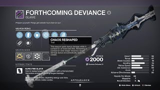 Forthcoming Deviances New Perk Can Heal You  Destiny 2 [upl. by Nabi532]