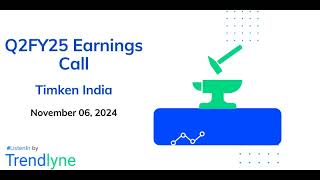 Timken India Earnings Call for Q2FY25 [upl. by Sillsby]