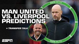 Manchester United vs Liverpool PREDICTIONS  Transfer Deadline Review 👀  ESPN FC [upl. by Karmen]