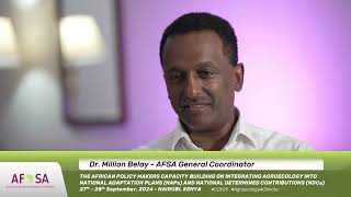 COP29 Insights Dr Million Belay on the Role of Agroecology in Climate Action [upl. by Meehyrb]