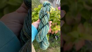 Handspun yarn start to finish fiberarts yarn handspunyarn Sanitamakescrochetitems [upl. by Tebzil]