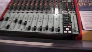 BEHRINGER UFX1604 Firewire Mixer  NAMM 2011 [upl. by Ocinemod]