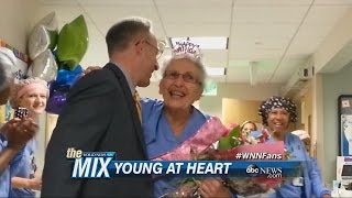 Oldest Working Nurse In The US Turns 90 [upl. by Connor]