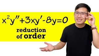 Reduction of orders 2nd order differential equations with variable coefficients [upl. by Ormand]