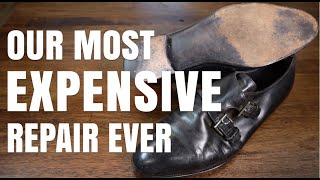 John Lobb Double Monk Straps  The Most Expensive Restoration Weve Ever Done [upl. by Chickie]