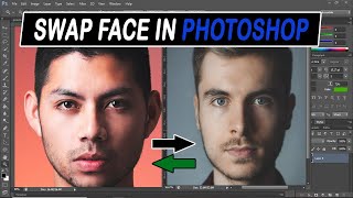 How to Swap Faces Using Adobe Photoshop  Easy Tutorial🔥 [upl. by Fishman551]