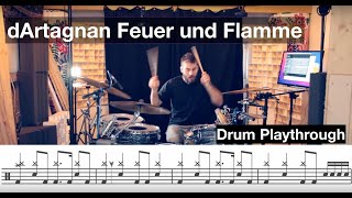 dArtagnan Feuer und Flamme Mati b Drum Playthrough [upl. by Anohr]