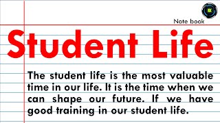 Essay on Student Life in English [upl. by Portia702]