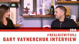 REAL BIZ WITH REBECCA JARVIS 2016  GARY VAYNERCHUK INTERVIEW [upl. by Lihkin]