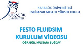 Festo FluidSim 36 kurulum Videosu [upl. by Eagle]