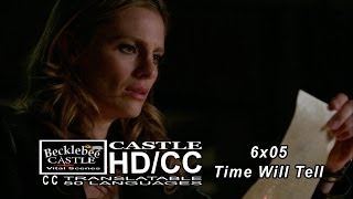 Castle 6x05 End Scene quotTime Will Tellquot Coffee Stains  Castle amp Alexis HDCC [upl. by Boice]