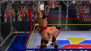 AKI Evolution  Batista vs Goldberg Hell In A Cell Match [upl. by Knut]