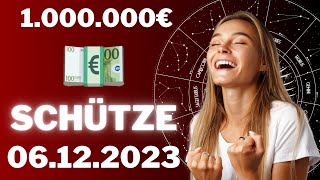 SCHÜTZE ♐️⭐️ DU WIRST MILLIONÄR UNGLAUBLICH 💶🤩 Horoskop  06Dezember 2023 schütze tarot [upl. by Aderfla346]