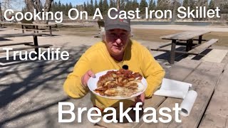 Cooking Breakfast On A Lodge Cast Iron Skillet [upl. by Cuthbertson738]