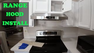 Zline range hood Unboxing and Install [upl. by Judi]