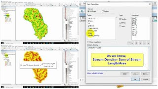 How to Calculate Stream or drainage Length and Density in ArcGIS [upl. by Warfold]