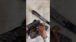 Dior saddle bag uootd fyp dupe dior youtubeshorts trending trendingshorts dhgateunboxing [upl. by Lachman]