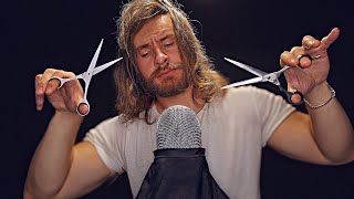 💈 Ultra FAST RAW ✂️Professional Barbershop Scissor Cut✂️ASMR 1Hour [upl. by Cookie]